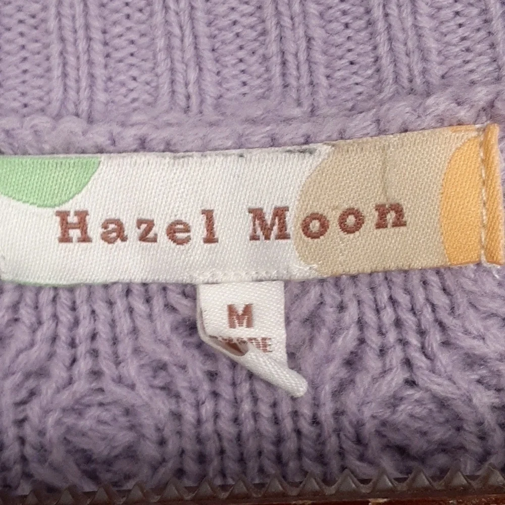 Hazel Moon Soft Girl Cottage Core Aesthetic Pastel Cropped Cardigan Sweater